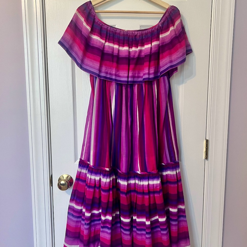 Vintage Celine Striped Cotton Dress S/M